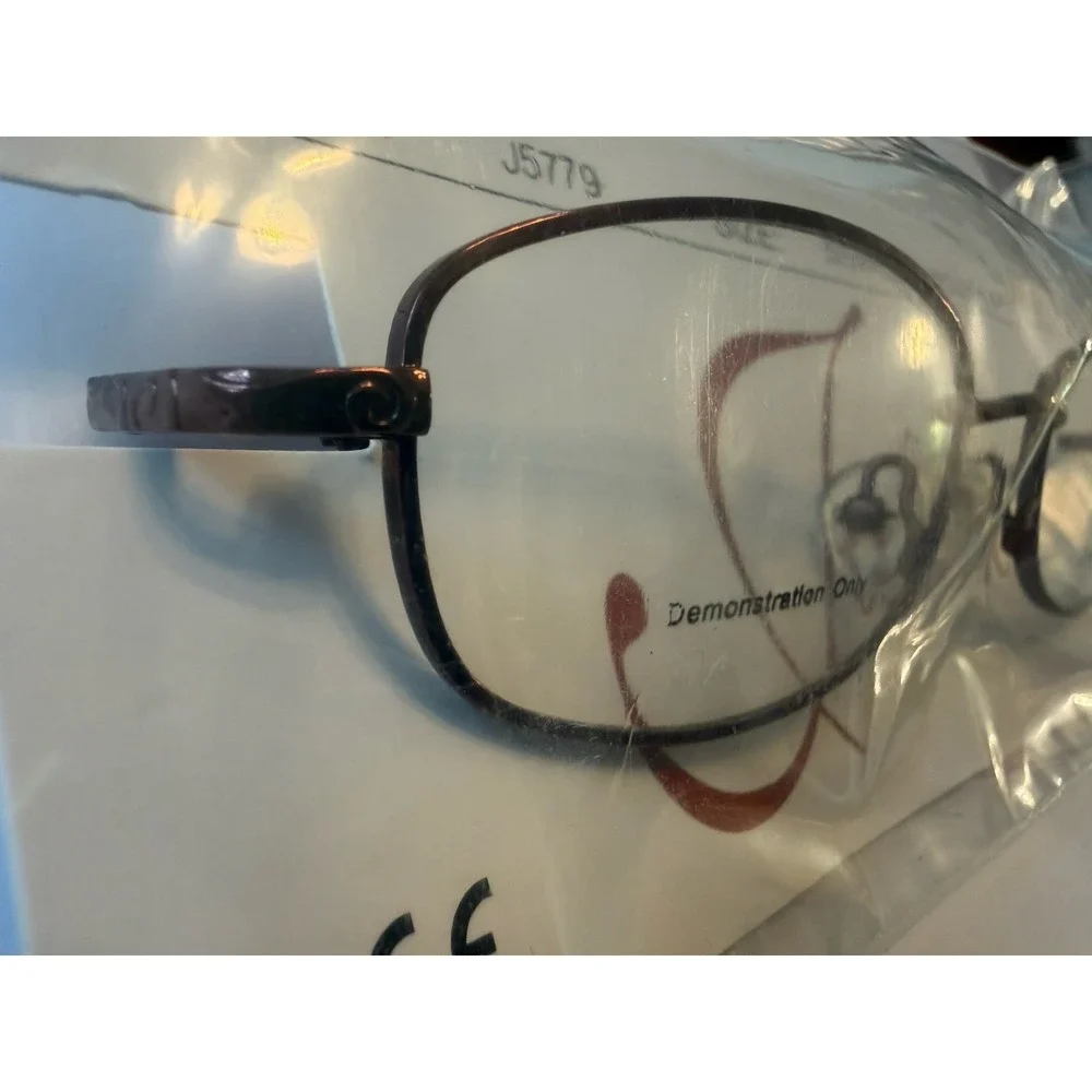 NWT Jubilee‎ 5779 Burgundy Spiral Design Metal EYEGLASSES FRAME RX 50-16-135mm